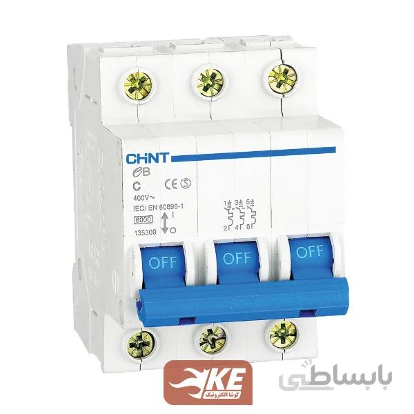 کلید مینیاتوری 4.5KA سه پل 50 آمپر C سری EB چینت
