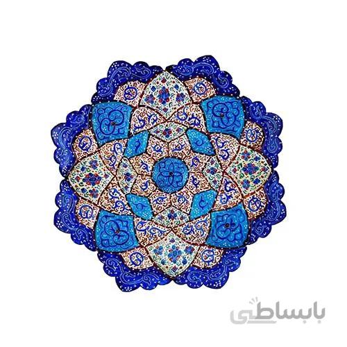 بشقاب میناکاری 16 سانتی متر