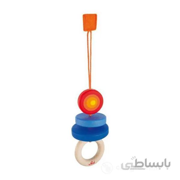 آویز جغجغه ای آینه دار سِوی مدل Sevi 82519 hanging rattle with mirror