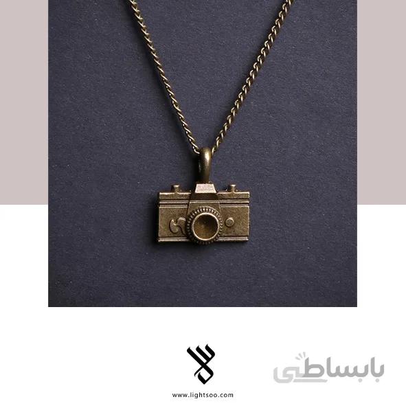 گردنبند با پلاک طرح دوربین (۲)