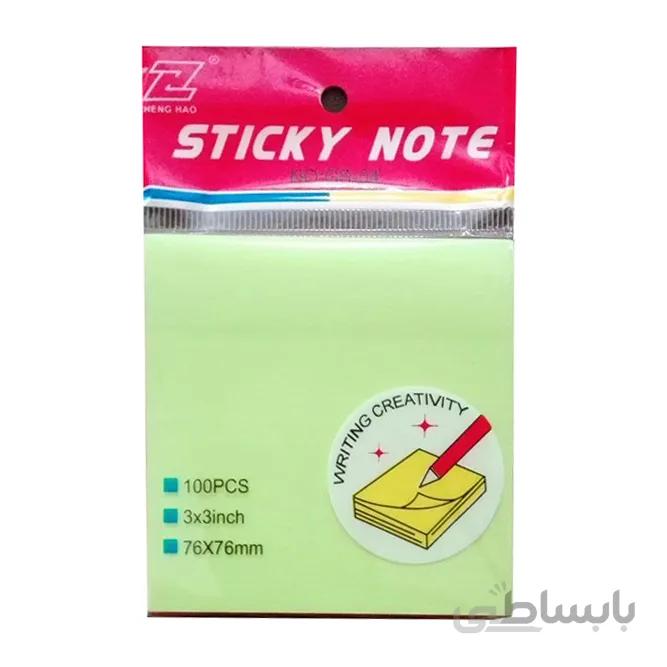 کاغذ یادداشت رنگی چسبی STICKY NOTE