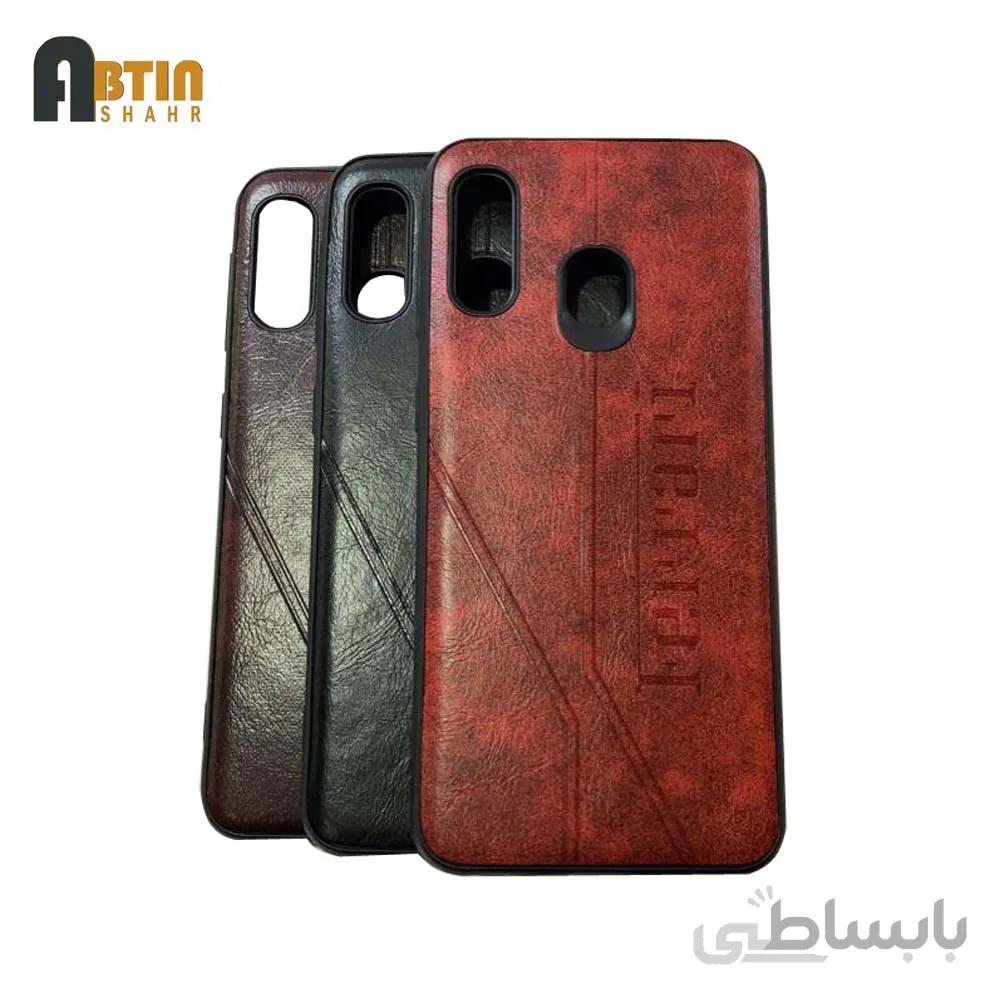 کاور طرح چرمی گوشی سامسونگ A20 E