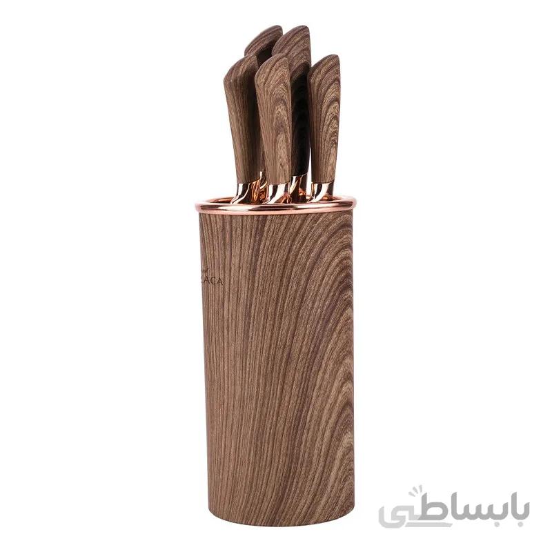 سرویس چاقو آشپزخانه 6 پارچه کاراجا مدل Wave کد 153.03.07.9430