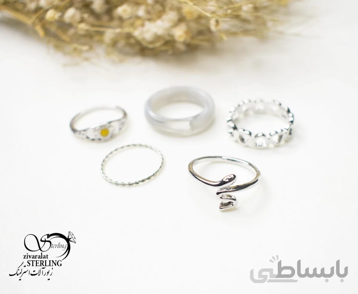 پک انگشتر زنانه کد 5605