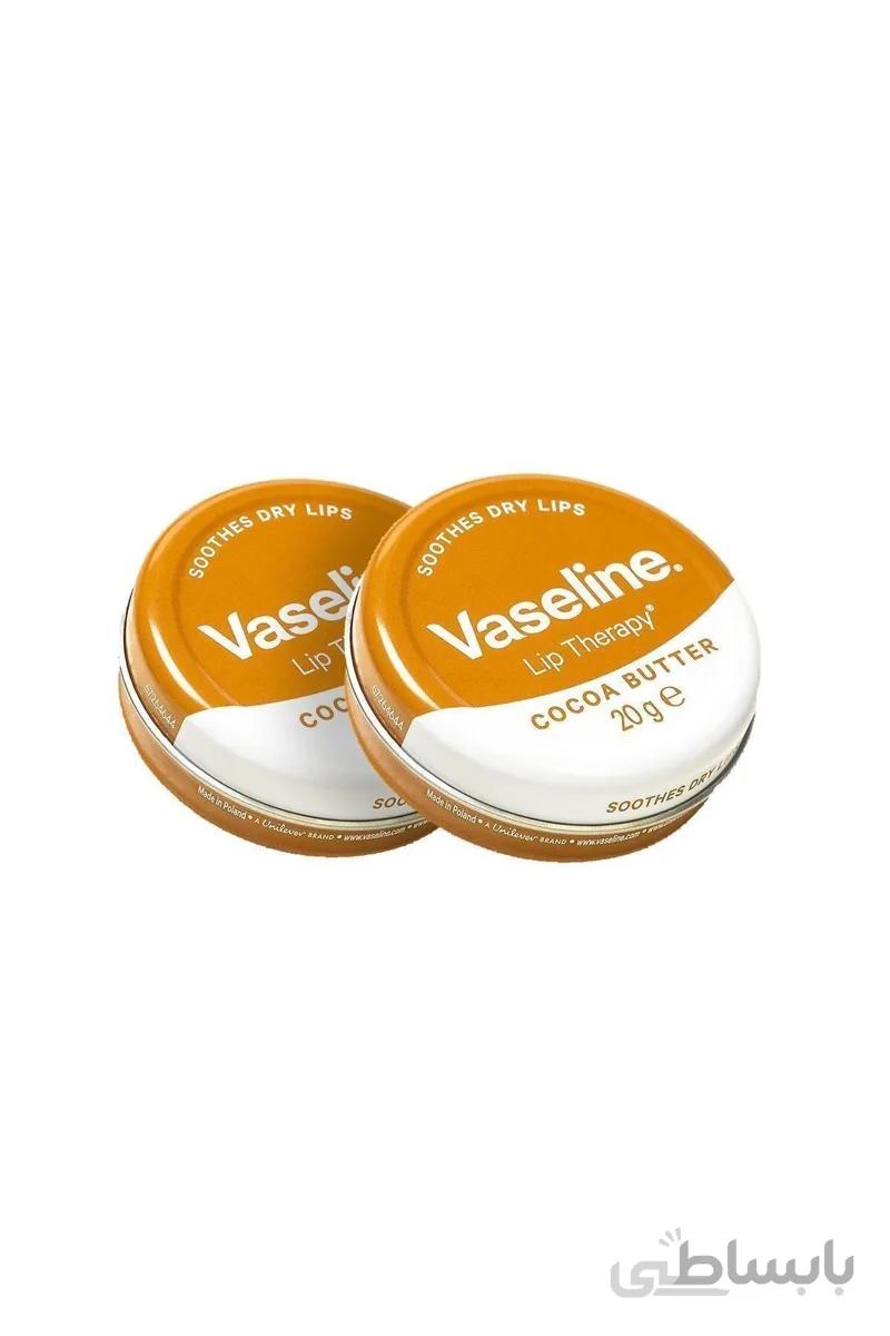 Vaseline مرطوب کننده لب کاکائو ۲۰ گرم X2