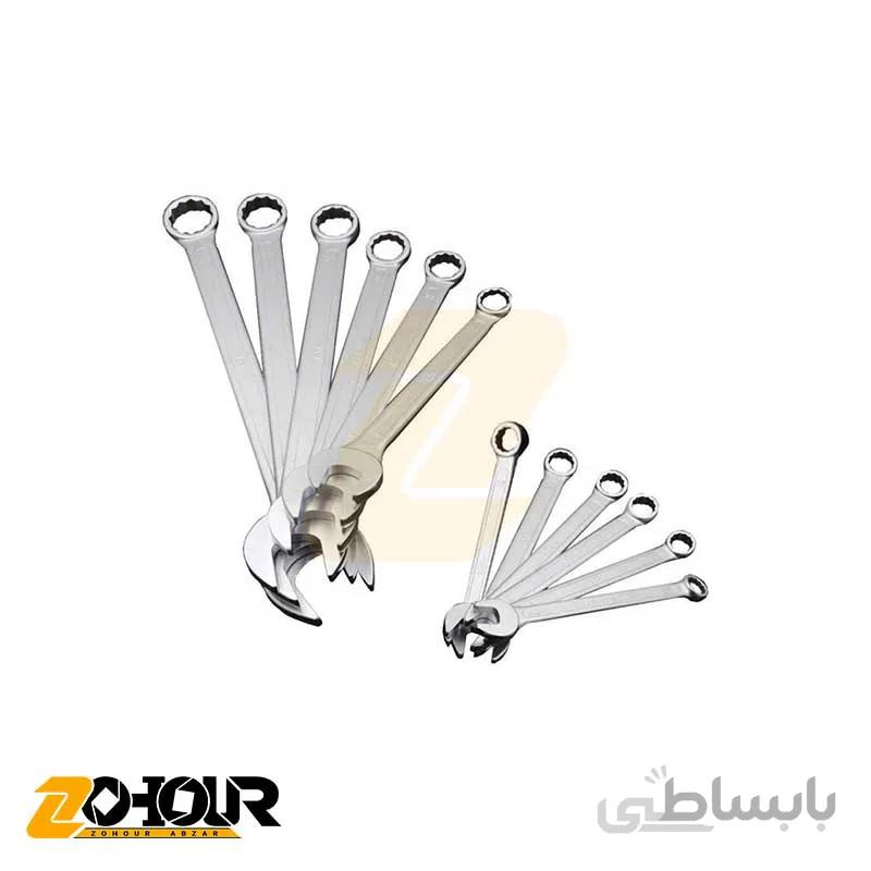مجموعه 12 عددی آچار یکسر تخت یکسر رینگی آتا مدل ATA BX1200
