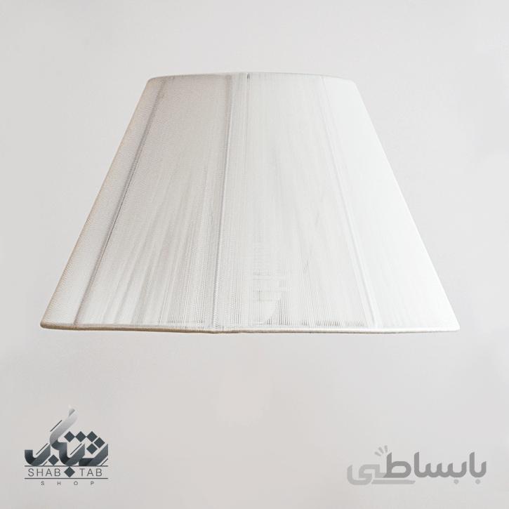شید آباژور نخی ، قطر 30 cm سفید- سرپیچ E27