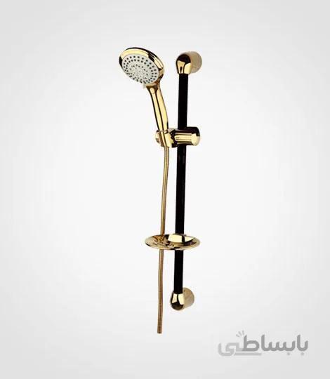 علم دوش مدل یونیکا چند حالته مشکی طلا راسان