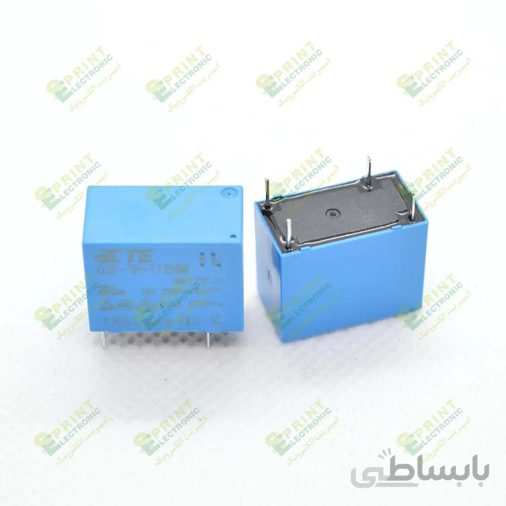 رله 12 ولت بند انگشتی 4 پایه 10 آمپر tyco OJE-SH-112HMF