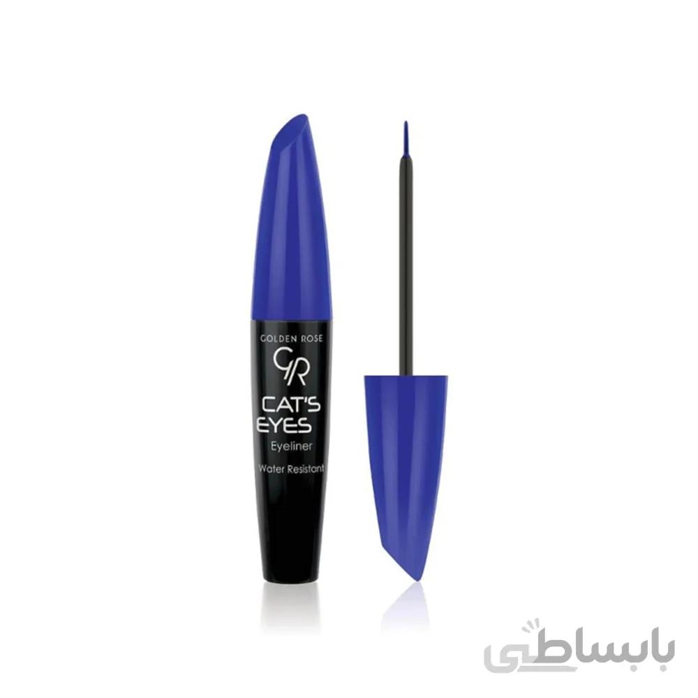 خط چشم ضد آب مویی گلدن رز مدل Precision رنگ آبی