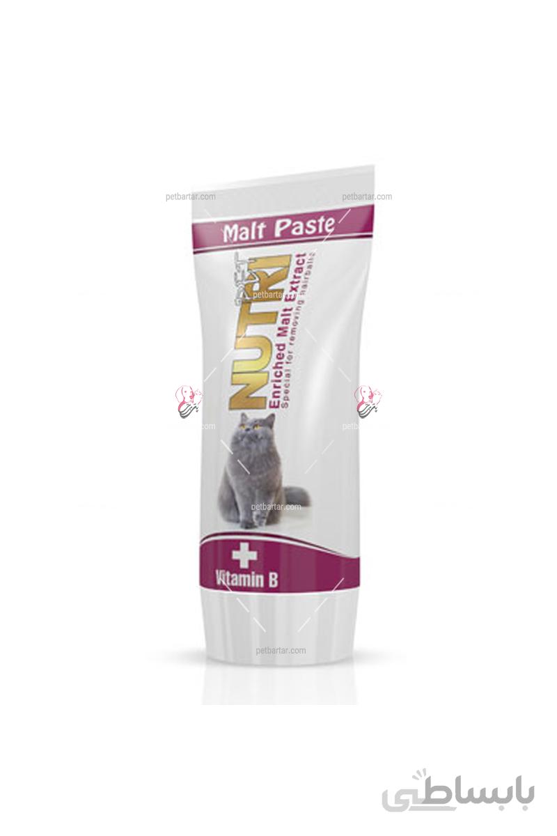 عصاره مالت گربه نوتری پت با مکمل پروبیوتیک و ویتامین ب ۸۰ سی سی | Nutripet Malt paste with Probiotic and Vitamin B