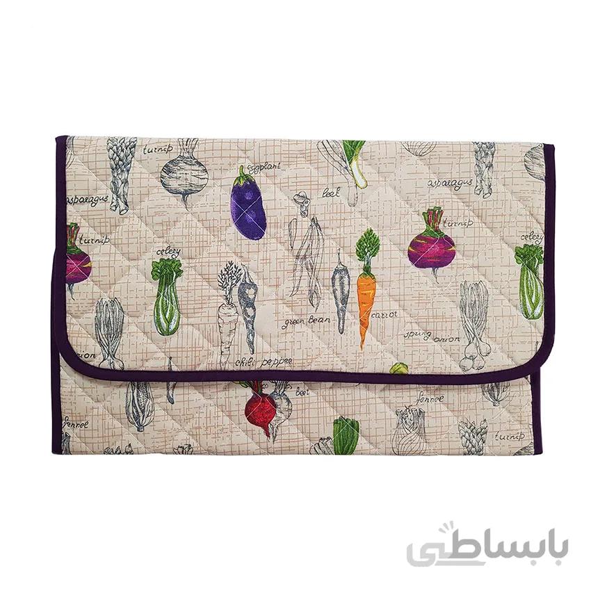 کنارسینکی (نم گیر ظروف) چاپی رزین تاژ طرح تربچه