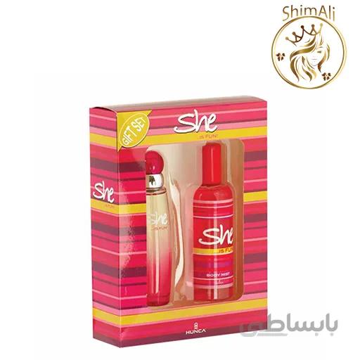 ست عطر و اسپری she مدل Fun