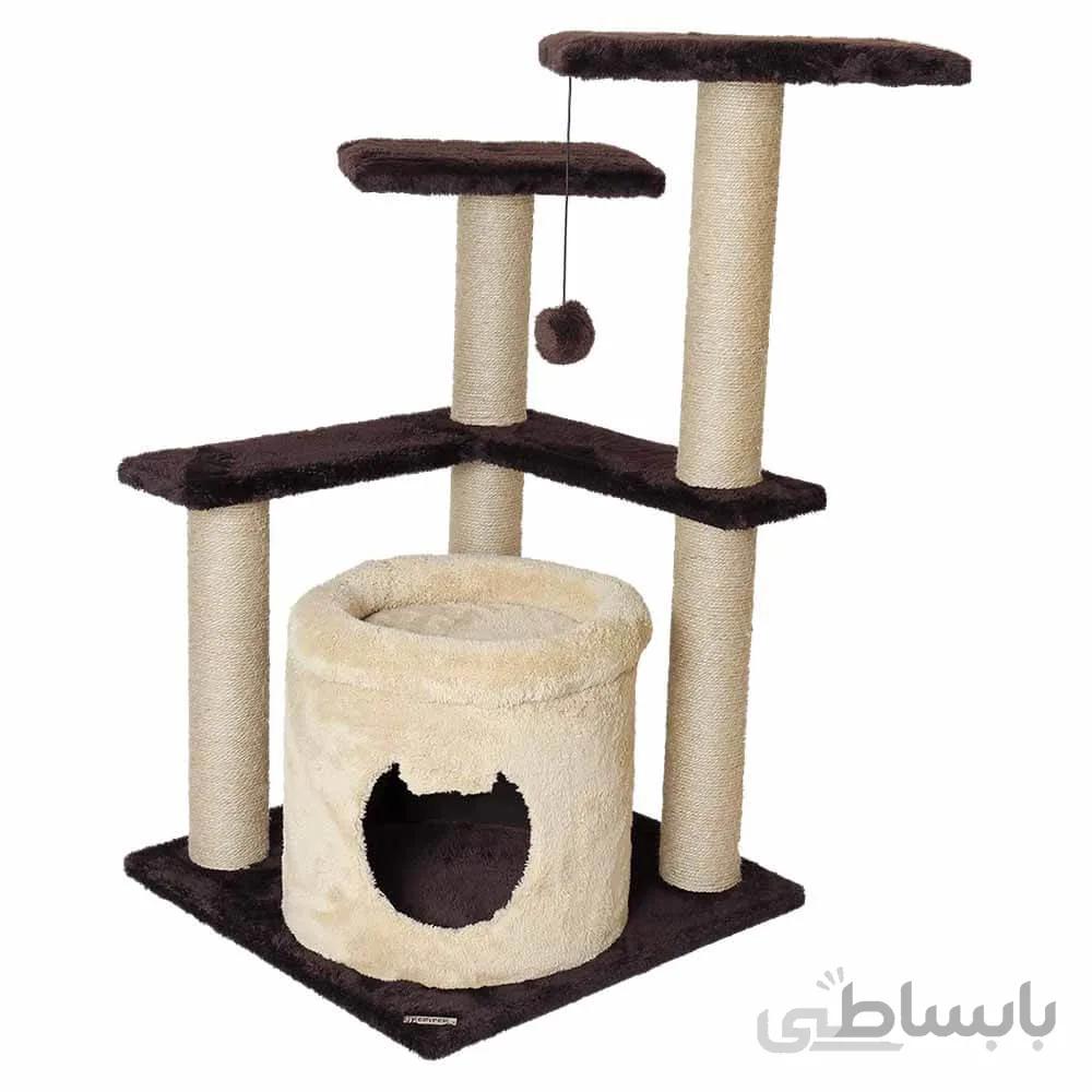 اسکرچر، لانه و جای خواب گربه کدیپک مدل هلو ا Kedipek Cat Scratcher And Nest Peach Model