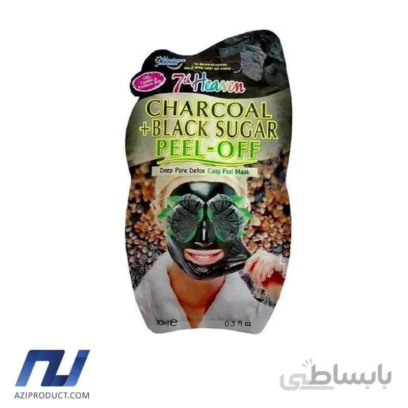 ماسک صورت مونته ژنه سری سون هیون مدل charcoal and amp black sugar حجم 10 میل