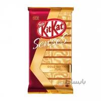 شکلات کیت کت سنسز لوکس گلد شکلات سفید و کارامل 112 گرمی Kitkat Deluxe Gold