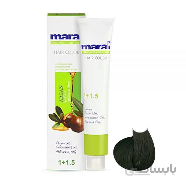 رنگ مو مارال سری زیتونی شماره 4.3 رنگ قهوه ای زیتونی متوسط حجم 100ml