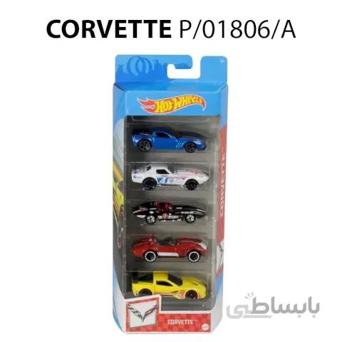 ماشین اسباب بازی کوچک 5 عددی Hot Wheels کد 01806