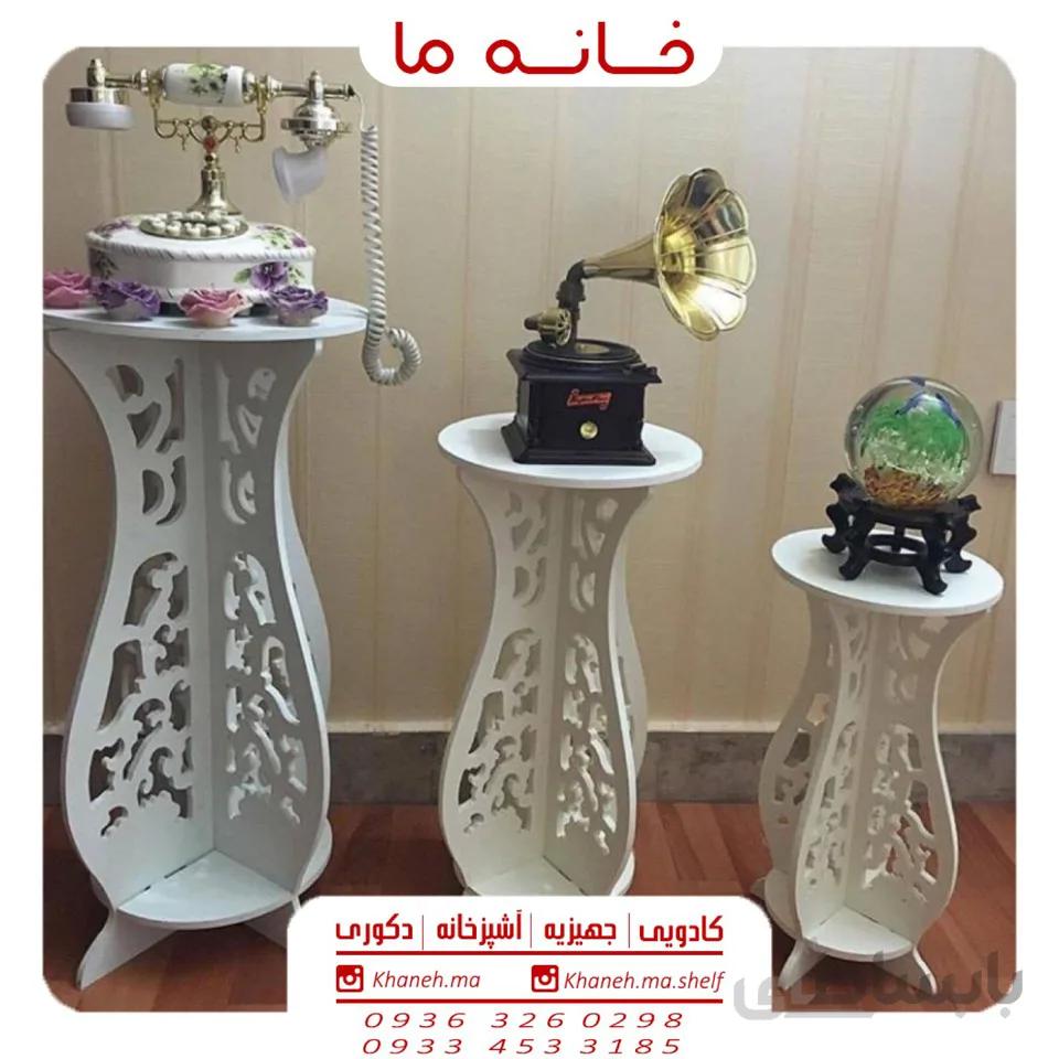 شلف گلدان دکوری 3 عددی