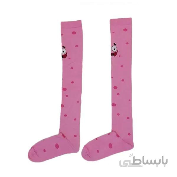 جوراب بلند فانتزی دخترانه و زنانه طرح پاتریک کد PH477