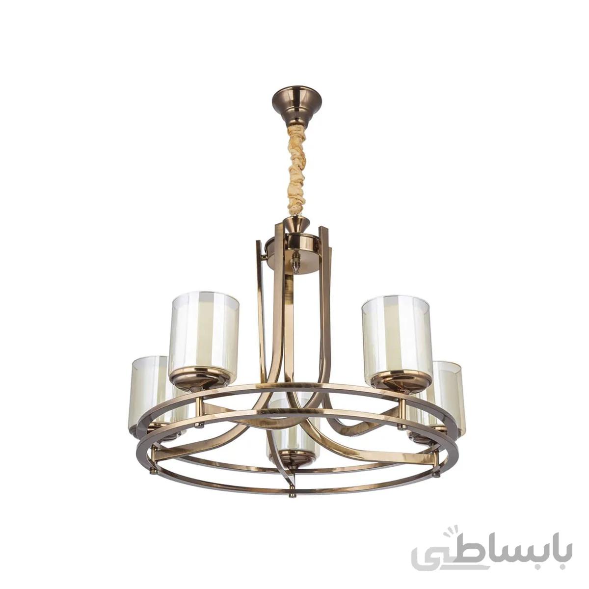 لوستر ۵ شعله چشمه نور کد N2667-5