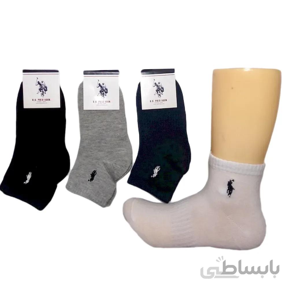 جوراب نیم ساق اسپورت بچگانه Funny socks طرح گلدوزی Polo