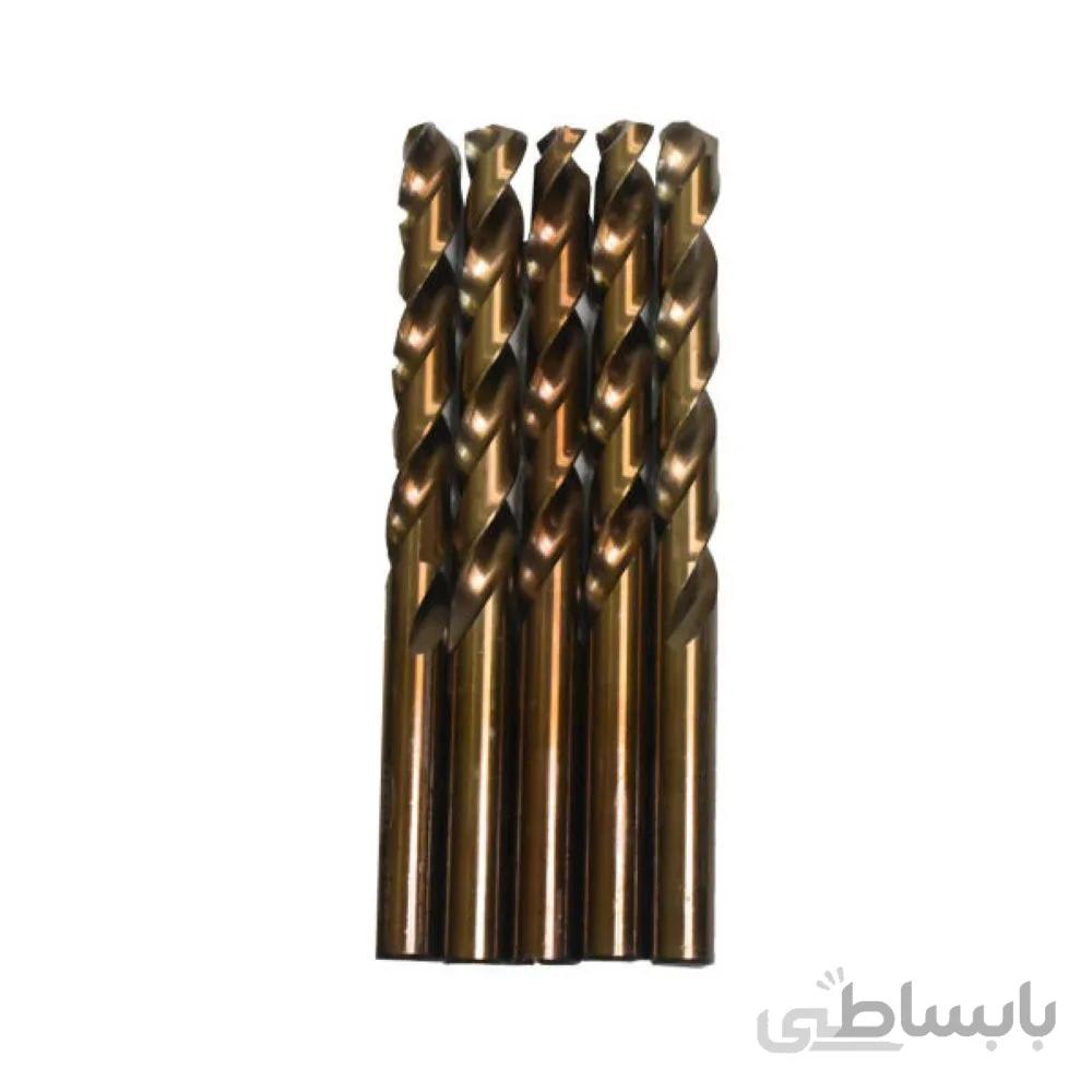 مجموعه 5 عددی مته آهن مدیا مدل HSSCO سایز 10.2 میلی متر