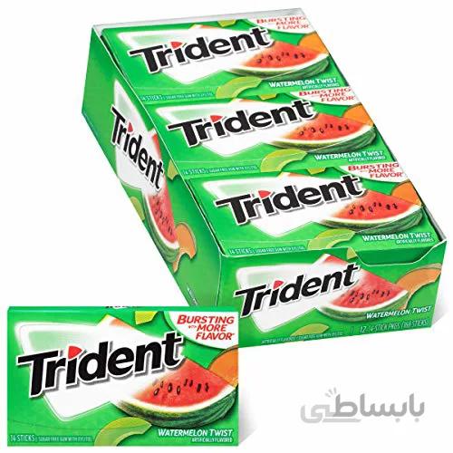 آدامس تریدنت هندوانه بسته 12عددی Watermelon Trident