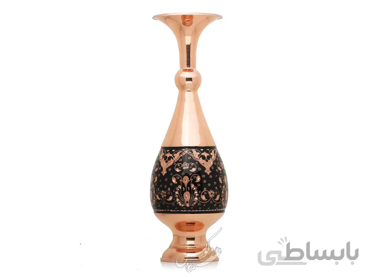 گلدان مس و حکاکی 30 سانتی