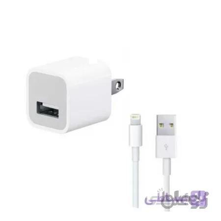 شارژر، کابل شارژ و آداپتور اصلی آیفون iPhone 8