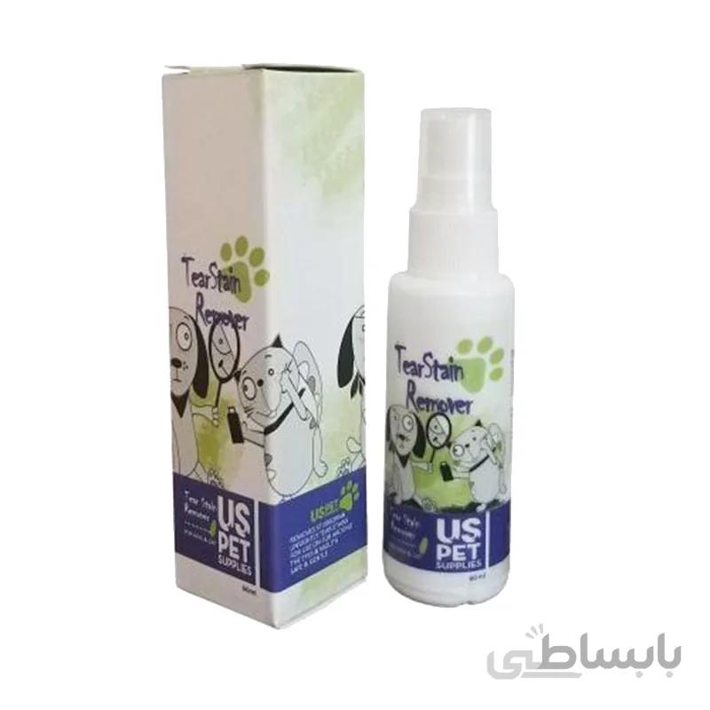 اسپری لکه بر زیر چشم یو اس پت مدل Tear Stain Remover حجم 60 میلی‌لیتر