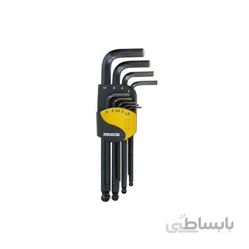 آچار آلن برند پروکسون وزن 372گرم جنس کروم وانادیم مدل 23946 کد SPQ-70