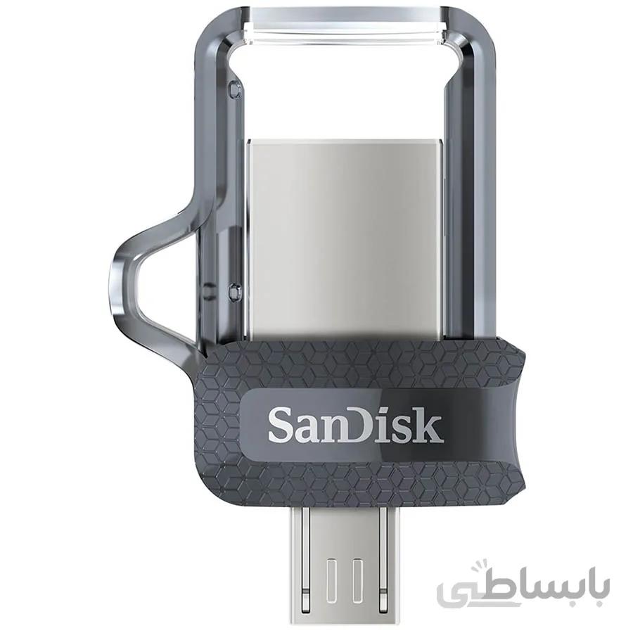 فلش مموری سن دیسک مدل Ultra Dual Drive M3.0 با ظرفیت 32 گیگابایت ا Ultra Dual Drive M3.0 32GB OTG Flash Memory