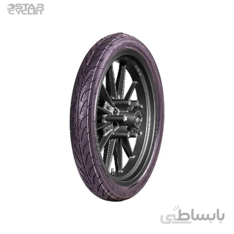 تایر موتورسیکلت ایران یاسا مدل 102 سایز 17-70/90 مناسب برای جلو ویو