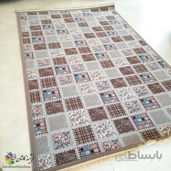 گلیم فرش طوسی کد j760