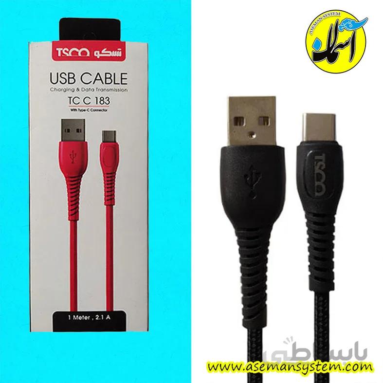کابل شارژ Type-C تسکو مدل TC C183