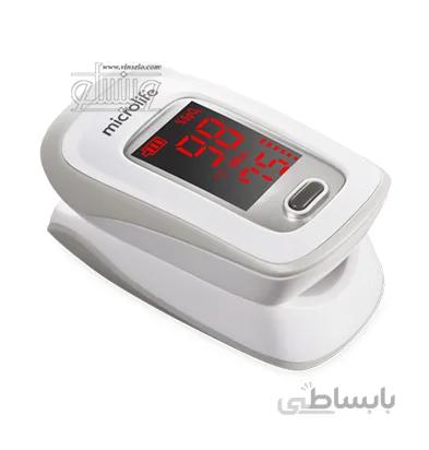 دستگاه پالس اکسیمتر انگشتی همراه ماکرولایف مدل OXY 200