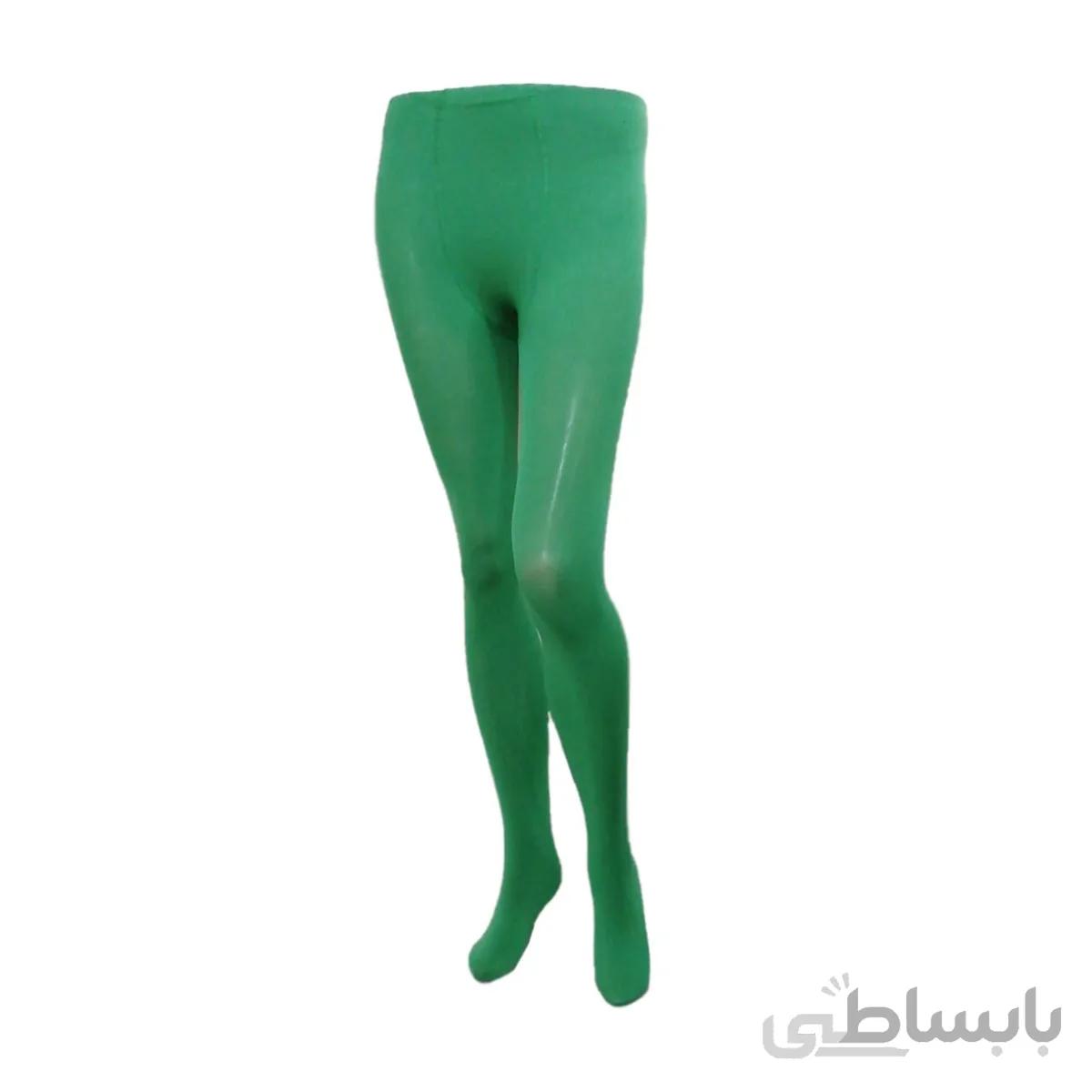 جوراب شلواری ساده زنانه سبز خوشرنگ کد PH465