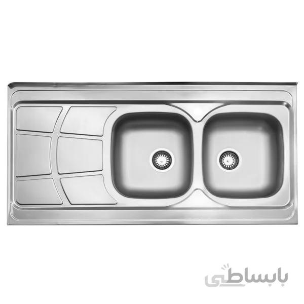 سینک ظرفشویی استیل البرز مدل 219 روکار