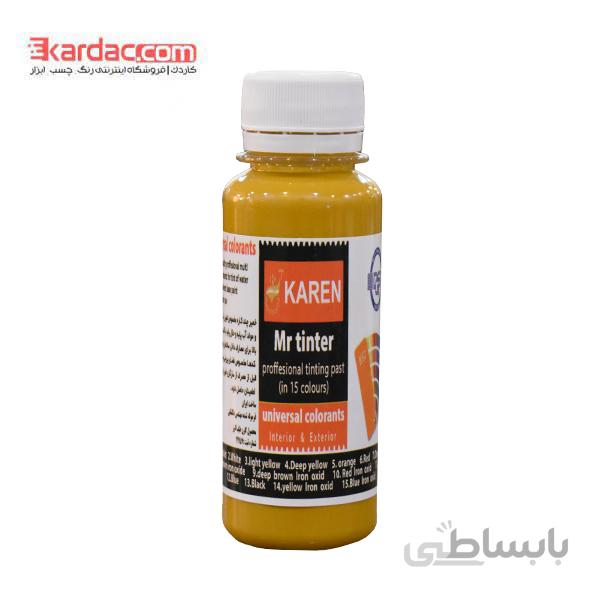 خمیر رنگ یونیورسال گل ماش کارن حجم 100 میل مدل همه کاره ا Karen Universal, Proffesional Tinter Ochre Paint 100Ml