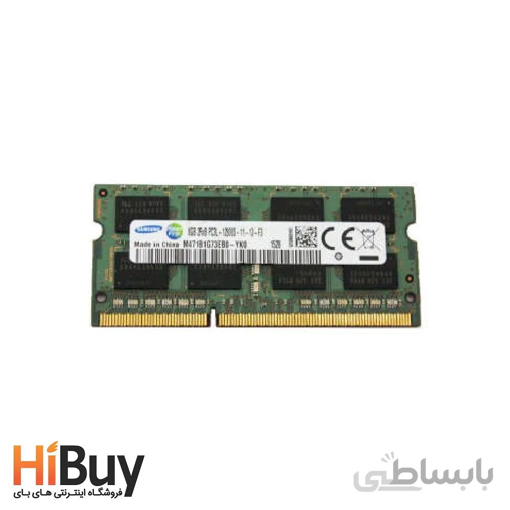 رم لپ تاپ DDR3L تک کاناله ۱۶۰۰ مگاهرتز CL11 سامسونگ مدل PC3L ظرفیت 8 گیگابایت ا SAMSUNG DDR3L 1600 MHZ CL11 PC3L RAM 8G