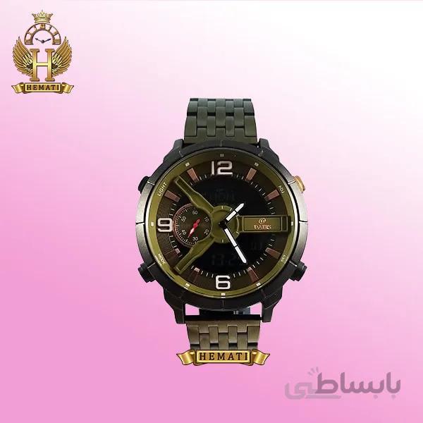 ساعت مردانه داتیس دوزمانه مدل Datis D8465AG بند فلزی (سبز)