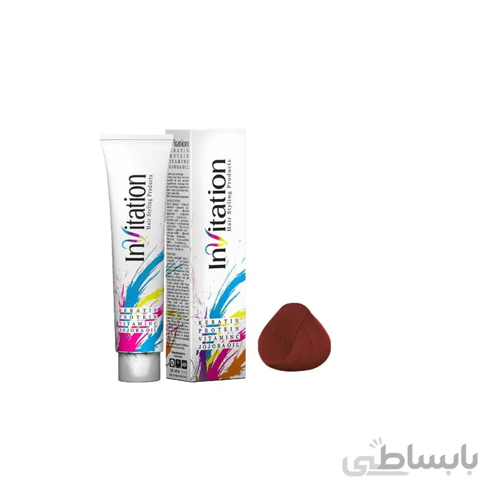 رنگ مو اینویتیشن شماره SU.6حجم 120 میلی لیتر رنگ سماقی
