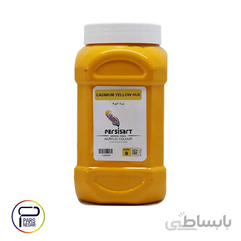 رنگ اکریلیک زرد تیره پرسیس آرت