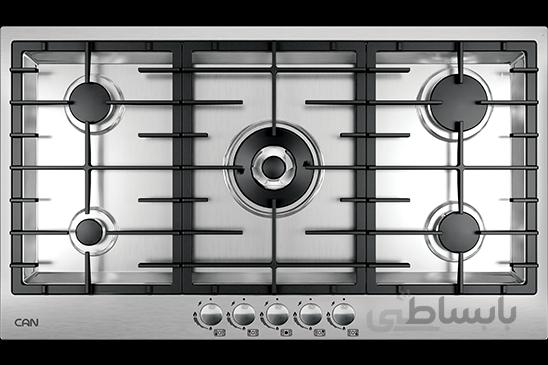 اجاق گاز ۵ شعله استیل کن مدل ۵۳۲SF ا Can Gas Hob model 532SF