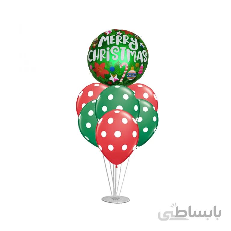 استند بادکنک 7 شاخه کریسمس مدل STA306