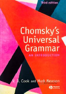 کتاب Chomskys Universal Grammar AN INTRODUCTION اثر جمعی از نویسندگان انتشارات رهنما