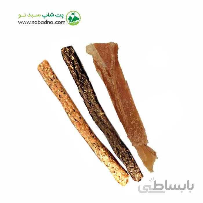 تشویقی سگ پترینا در سه طعم هربال سینه مرغ و گوشت گوساله دانه چیا و سیرابی بره 3 عدد