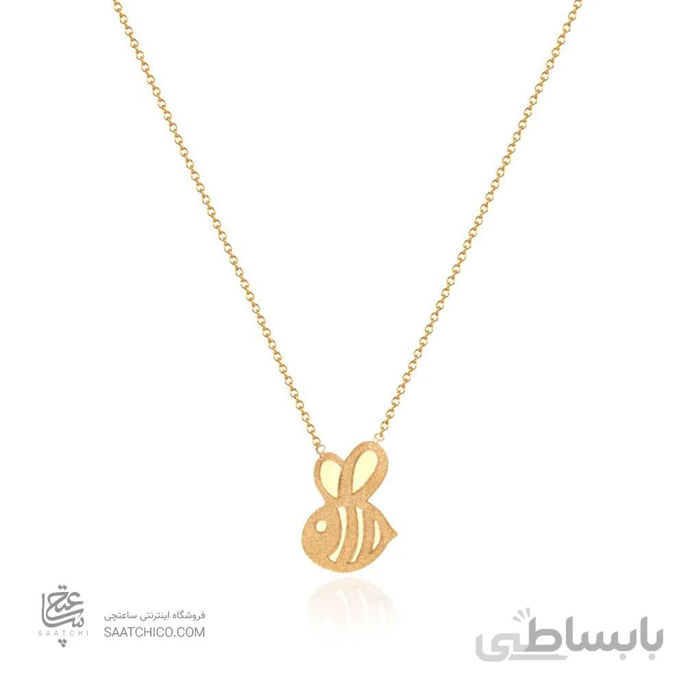 گردنبند طلا کودک طرح زنبور کد KN705