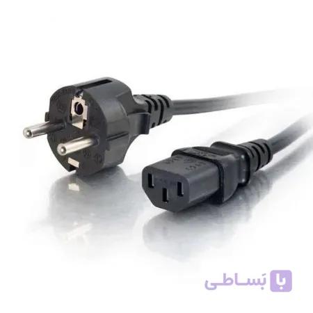 کابل برق سه پین منبع تغذیه کامپیوتر طول 1.5 متر